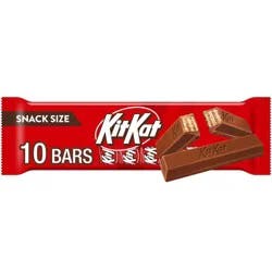 Kit Kat Milk Chocolate Wafer Snack Size Candy Bars - 4.9oz/10ct