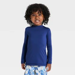 Toddler Boys' Long Sleeve Rash Guard Top - Cat & Jack™ Navy Blue 4T