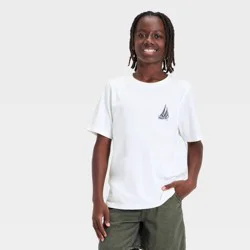 Boys' Oversized Sailboat Graphic T-Shirt - art class™ White L