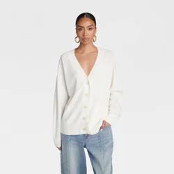 KBB by KAHLANA Women's 'The Grandpa Cardi Sweater' - Cream XL