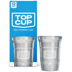 Top Cup Aluminum Cups - 16oz/12ct