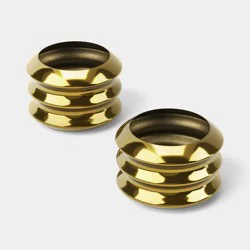2pk Metal Napkin Rings Gold - Threshold™