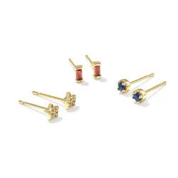 Kendra Scott Star Stud Earring Set - Red/White/Blue Mix One Size