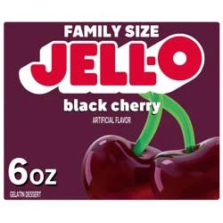 JELL-O Black Cherry Gelatin Dessert Mix - 6oz