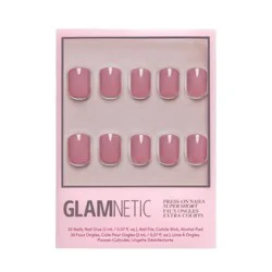 Glamnetic Fake Nails - Mauve Cutie - 30ct - Ulta Beauty: ABS Material, Square Shape, Gloss Finish