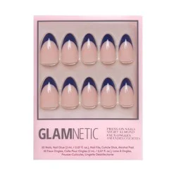 Glamnetic Fake Nails - French Riviera - 30ct - Ulta Beauty: Almond Shape, Gloss Finish, ABS Material