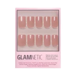 Glamnetic Fake Nails - In The Nude - 30ct - Ulta Beauty: Gloss Finish, Square Shape, ABS Material