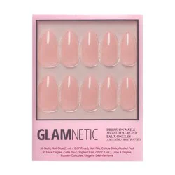 Glamnetic Fake Nails - Sheer Pink - 30ct - Ulta Beauty: Square Shape, Gloss Finish, ABS Material