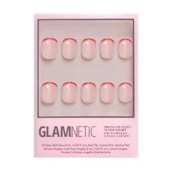 Glamnetic Fake Nails - Hotline Red - 30ct - Ulta Beauty: Square, Gloss Finish