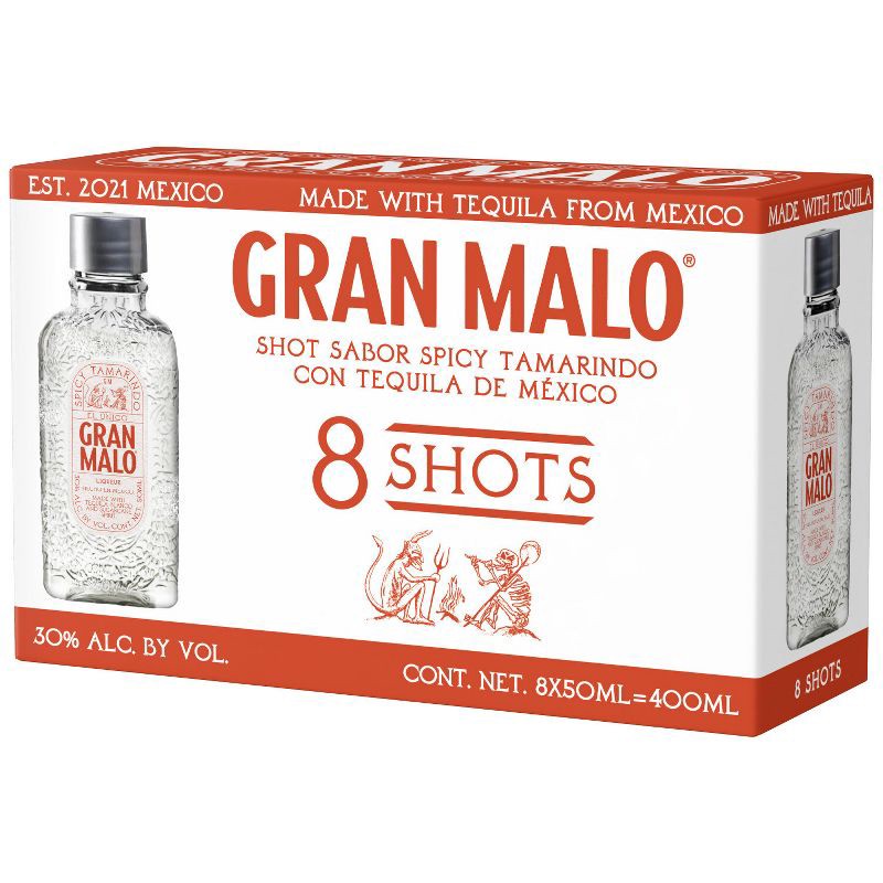 slide 1 of 8, Gran Malo Tequila - 50ml/8pk Bottle, 50 ml, 8 ct