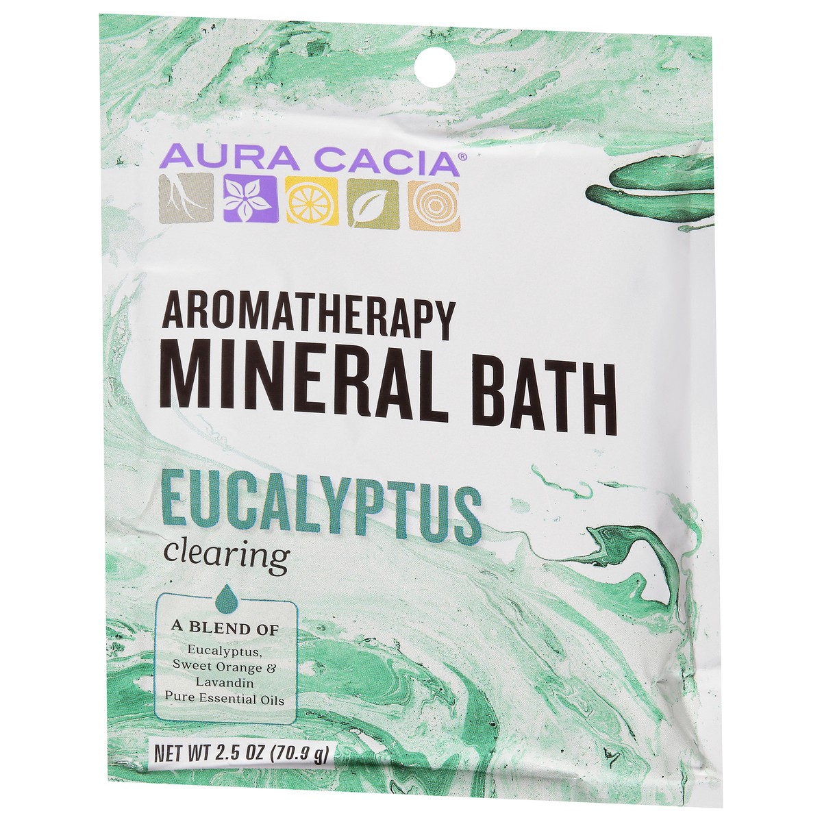 slide 2 of 12, Aura Cacia Clearing Eucalyptus Aromatherapy Mineral Bath, 2.5 oz