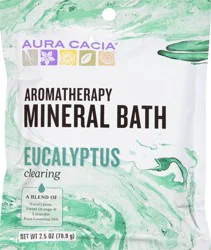 Aura Cacia Clearing Eucalyptus Aromatherapy Mineral Bath