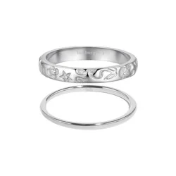 Hey Harper Aurie Ring Set - Silver Size 8