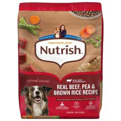Rachael Ray Nutrish Real Beef, Pea and Brown Rice Recipe Dry Dog Food - 13lbs