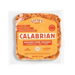 Lottie's Meats Calabrian Ground Pork Sausage - 16oz