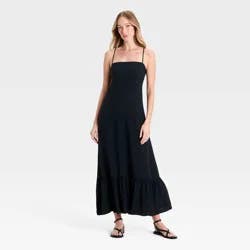 Women's Open-Back Maxi Dress - A New Day™ Black S