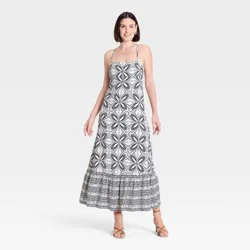 Women's Open-Back Maxi Dress - A New Day™ Cream XL