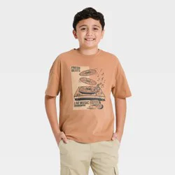 Boys' Short Sleeve Oversized Graphic T-Shirt - Cat & Jack™ Coral Red M