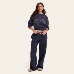 Women's High-Rise Boxer Sweatpants - Parke x Target Navy Blue XXL