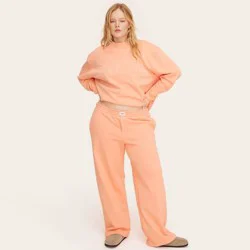 Women's High-Rise Boxer Sweatpants - Parke x Target Peach Orange XXL