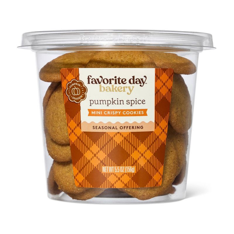 slide 1 of 4, Mini Pumpkin Crispy Cookies - 5.5oz - Favorite Day™, 5.5 oz