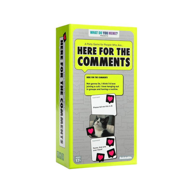 slide 1 of 7, Here For The Comments by What Do You Meme? Card Game, 1 ct