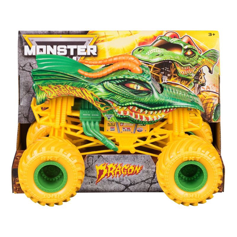 slide 1 of 7, Monster Jam Official Dragon Monster Truck Collector Die-Cast Vehicle 1:24 Scale Kids' Toys for Boys and Girls Ages 3 and Up, 1 ct