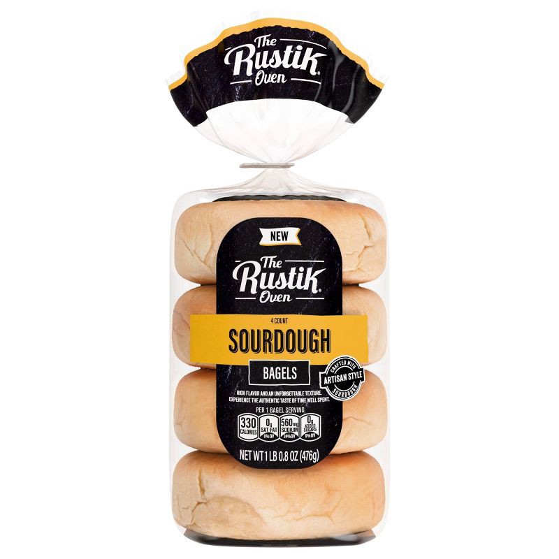 slide 1 of 7, The Rustik Oven Sourdough Bagels - 16.8oz, 16.8 oz