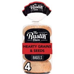 The Rustik Oven Hearty Grains and Seeds Bagels - 16.8oz