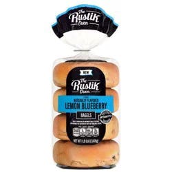 The Rustik Oven Lemon Blueberry Bagels - 16.8oz