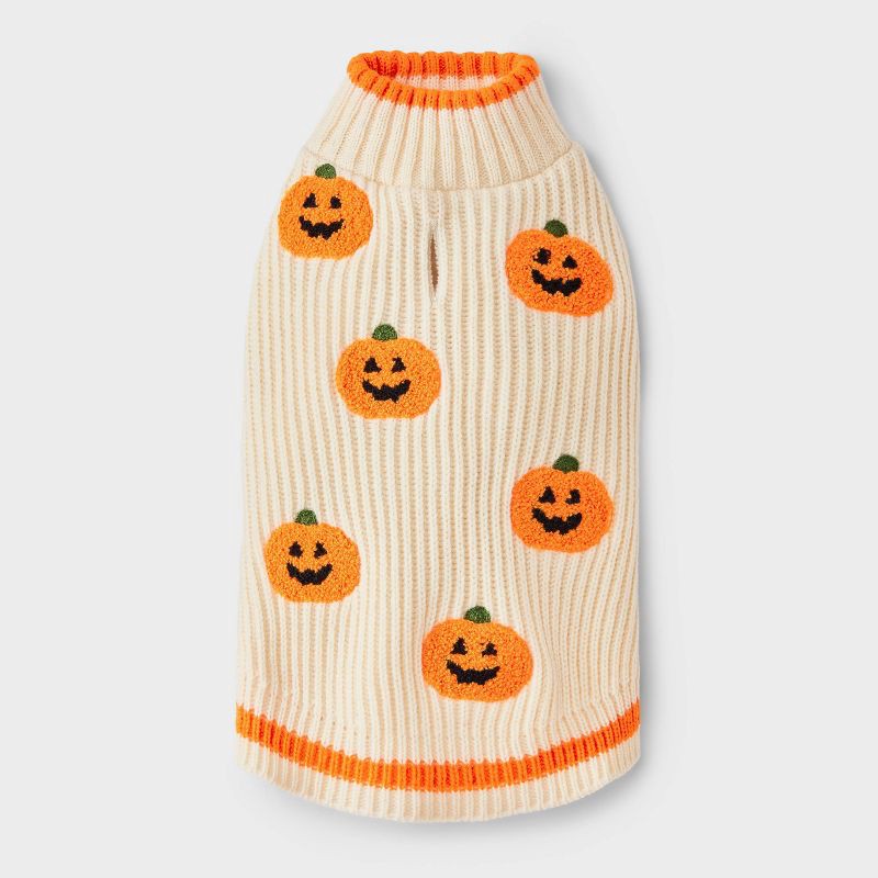 slide 1 of 3, Fashion Pumpkin Sweater - Boots & Barkley™ M, MED