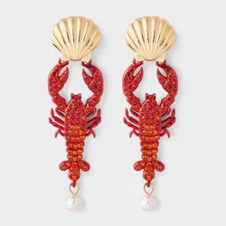 SUGARFIX by BaubleBar Claw-some Couple Earrings - Red