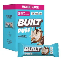 Built Bar Puff Coconut Protein Bars - 17g Protein - 1.41oz/8ct
