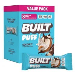Built Bar Puff Coconut Protein Bars - 17g Protein - 1.41oz/8ct