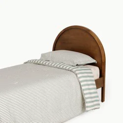 Gathre Green Stripe Reversible Comforter Set Full/Queen