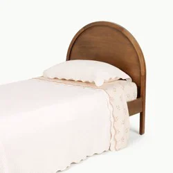 Gathre Ivory Scallop Waffle Quilt Set Twin