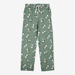 Men's Peanuts Father's Day Snoopy Sleep Pants - Green L