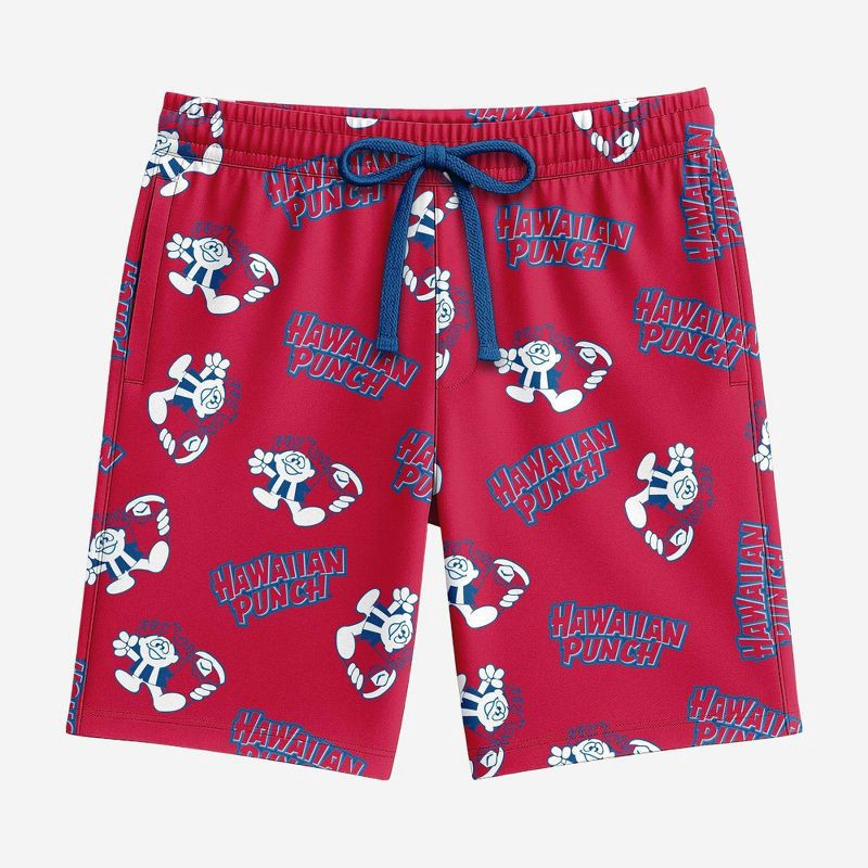 slide 1 of 2, Men's Hawaiian Punch Sleep Shorts - Red XXL, 1 ct
