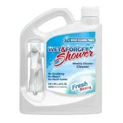 Wet & Forget Shower Cleaner - Fresh Scent - 64 fl oz: Liquid Bathroom Cleaner, Plastic Bottle, For Bathtubs