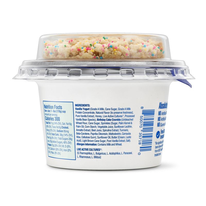 slide 2 of 6, Ellenos Birthday Cake Indulgent Yogurt - 6oz, 6 oz