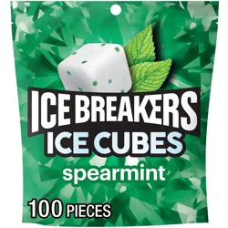 Ice Breakers Cubes Gum Spearmint Flavored Pouch - 8.11oz/8ct