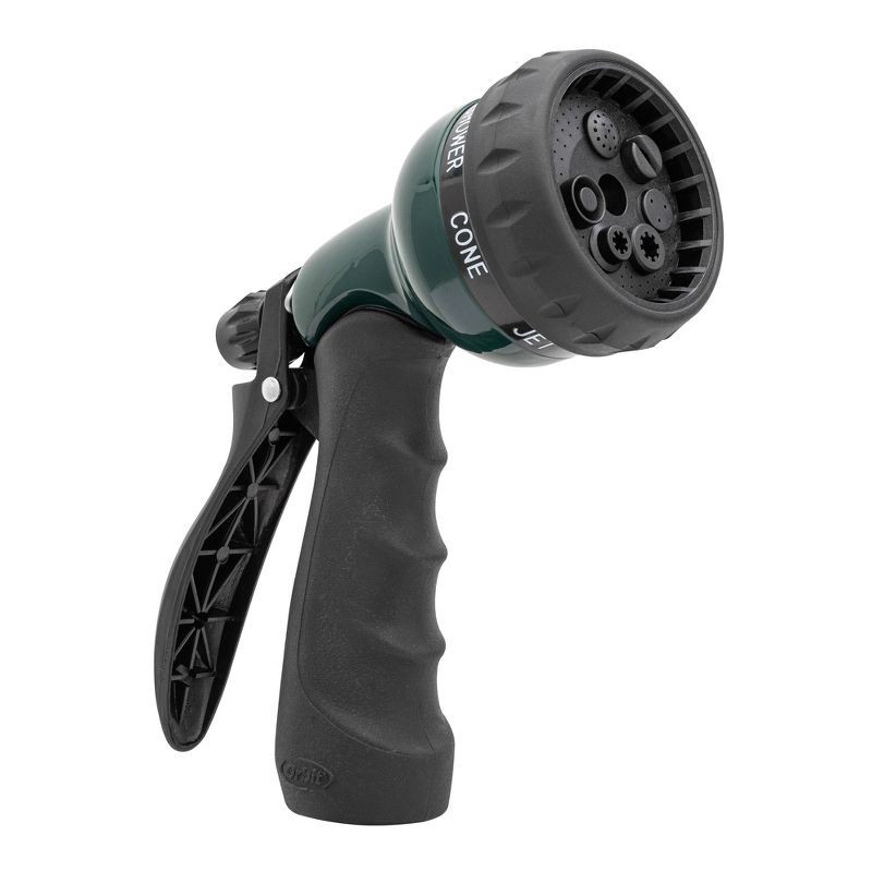 slide 4 of 5, Orbit 7-Pattern Metal Rear Trigger Hose Nozzle Green/Black, 1 ct