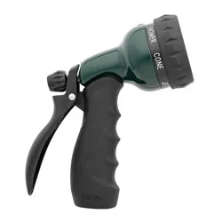Orbit 7-Pattern Metal Rear Trigger Hose Nozzle Green/Black