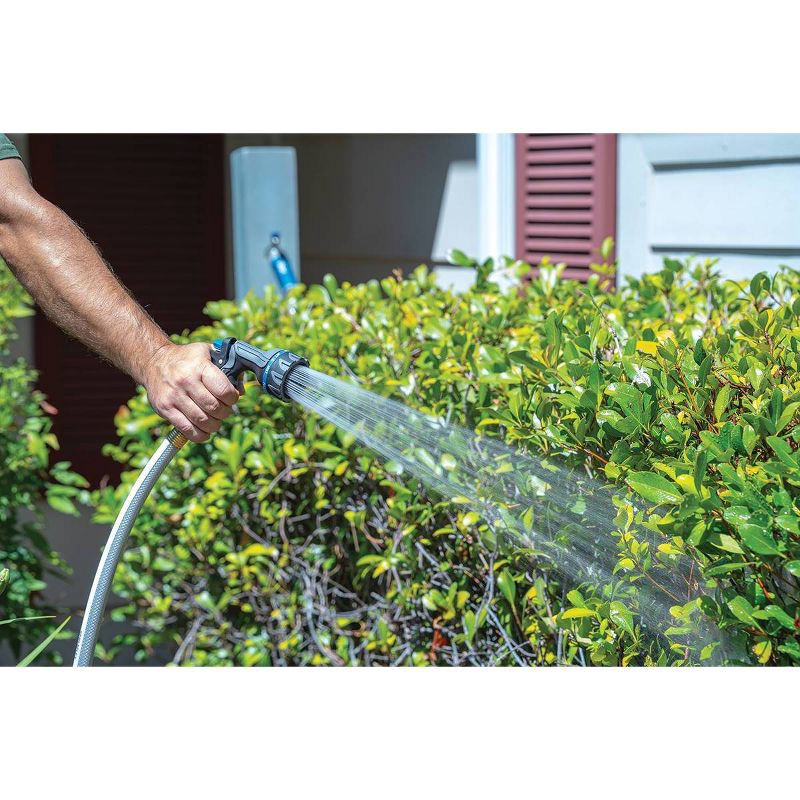 slide 2 of 7, Orbit Irrigation Orbit Q Series 8-Pattern Metal Rear Trigger Hose Nozzle Gray/Blue/Black, 1 ct