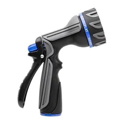 Orbit Irrigation Orbit Q Series 8-Pattern Metal Rear Trigger Hose Nozzle Gray/Blue/Black