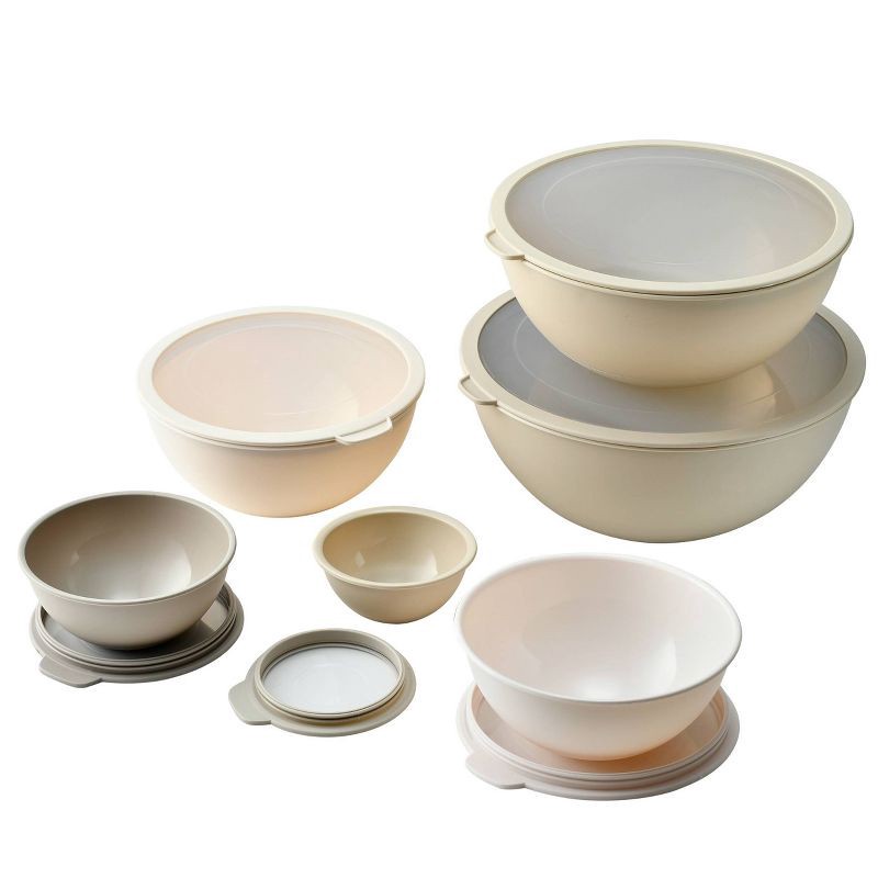 slide 1 of 5, Cook With Color Mixing Bowl Set Beige, 1 ct
