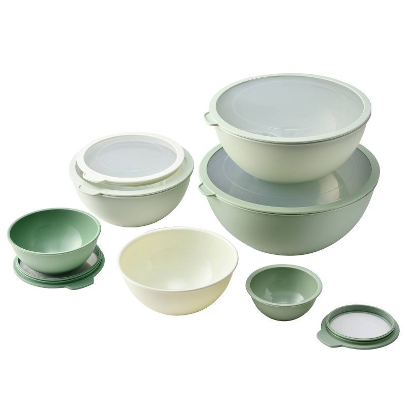 slide 1 of 5, Cook With Color Mixing Bowl Set Sage, 1 ct