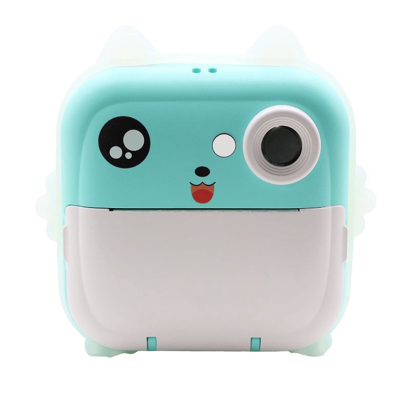 slide 1 of 4, Accutime Kids' Digital Printing Camera - Blue, 1 ct