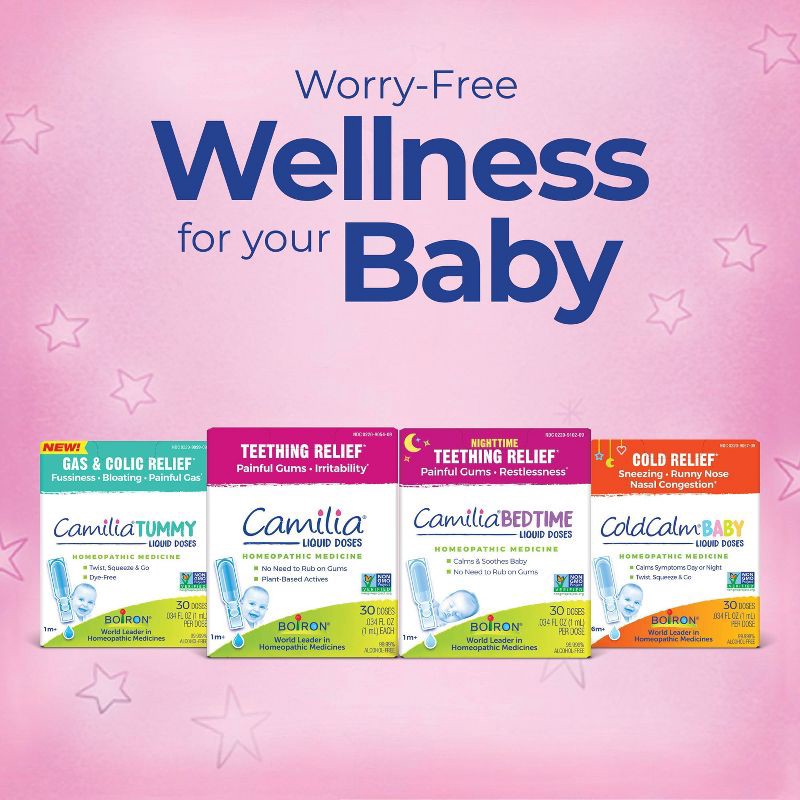 slide 8 of 10, Boiron Camilia Bedtime Teething Relief for Babies- 30 Liquid Doses, 1 ct