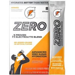 Gatorade GZERO Orange Sports Drink Mix - 8pk/20 oz